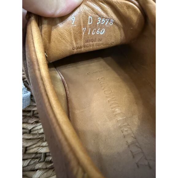 Allen Edmonds “COURTSIDE” Men’s Size 9 D Low-Top Leather Walnut Sneakers nice main image 10